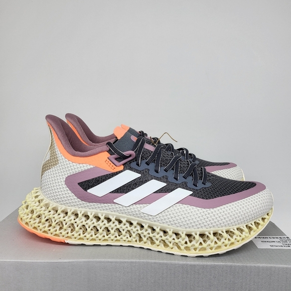 New Adidas 4DFWD 2 'Grey Beam Orange' Women's Running Shoes Size 7.5 - Picture 4 of 7
